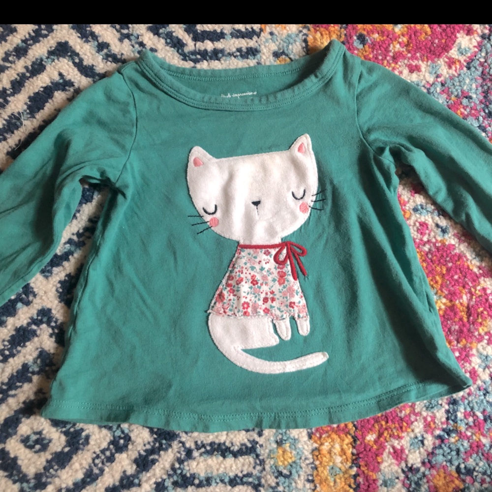 Toddler Shirt with Cat Design